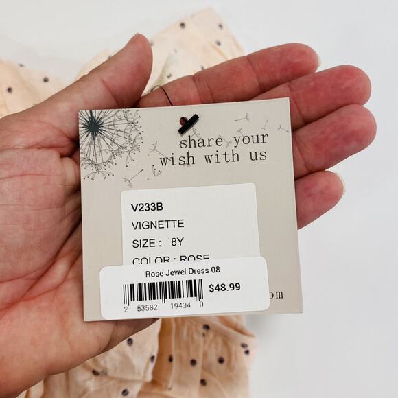 NWT Vignette 8Y Rose Jewel Dress - Picture 6 of 8